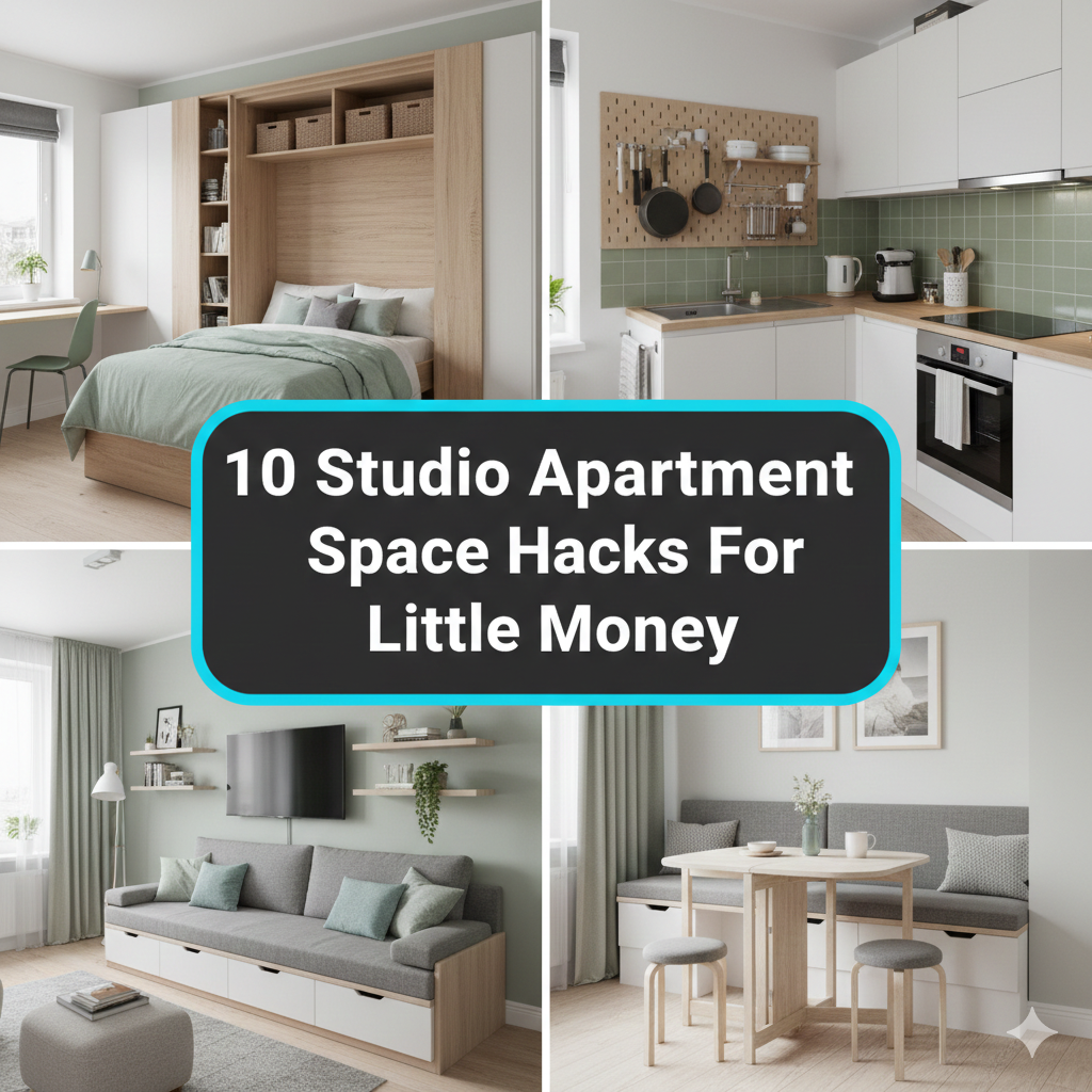 10 Studio Apartment Space Hacks For Little Money