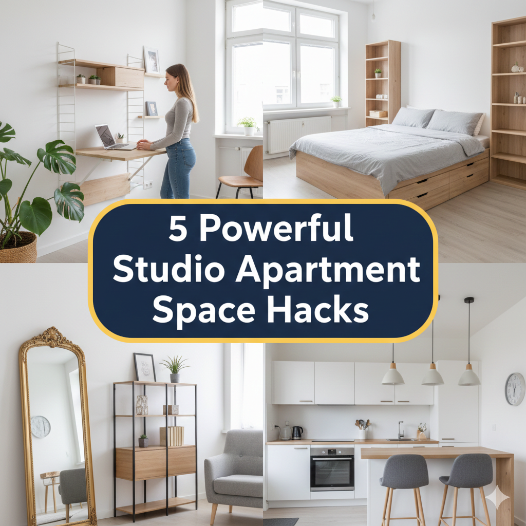 5 Powerful Studio Apartment Space Hacks Without Renovation