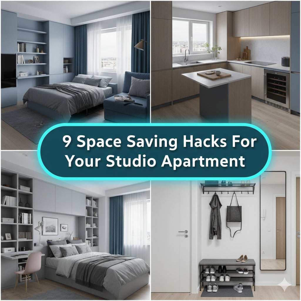 9 Space Saving Hacks For Your Studio Apartment to Save Rent