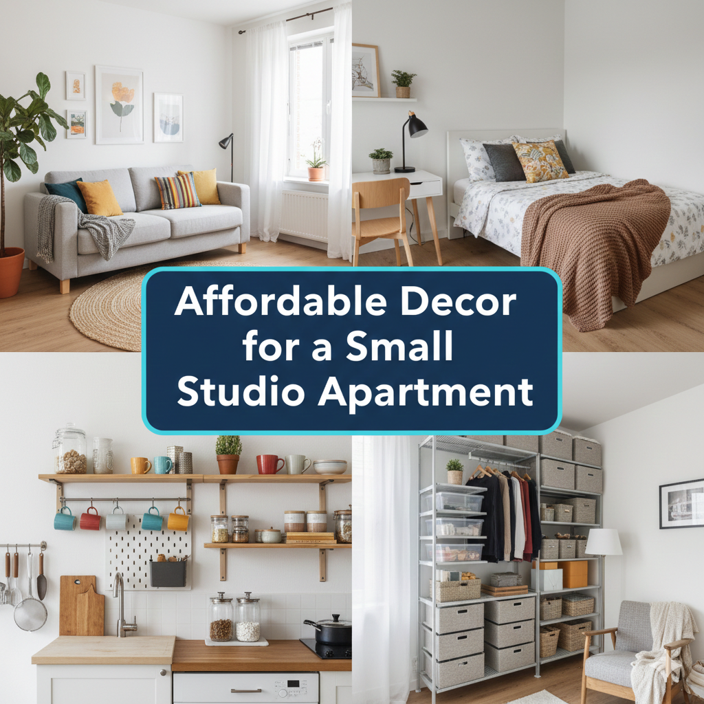 Space Hacks & Affordable Decor for a Small Studio Apartment