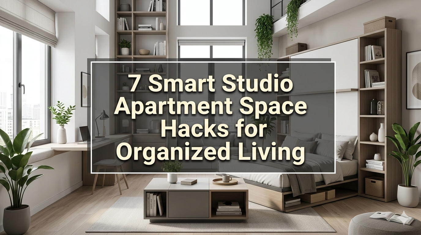 7 Smart Studio Apartment Space Hacks for Organized Living