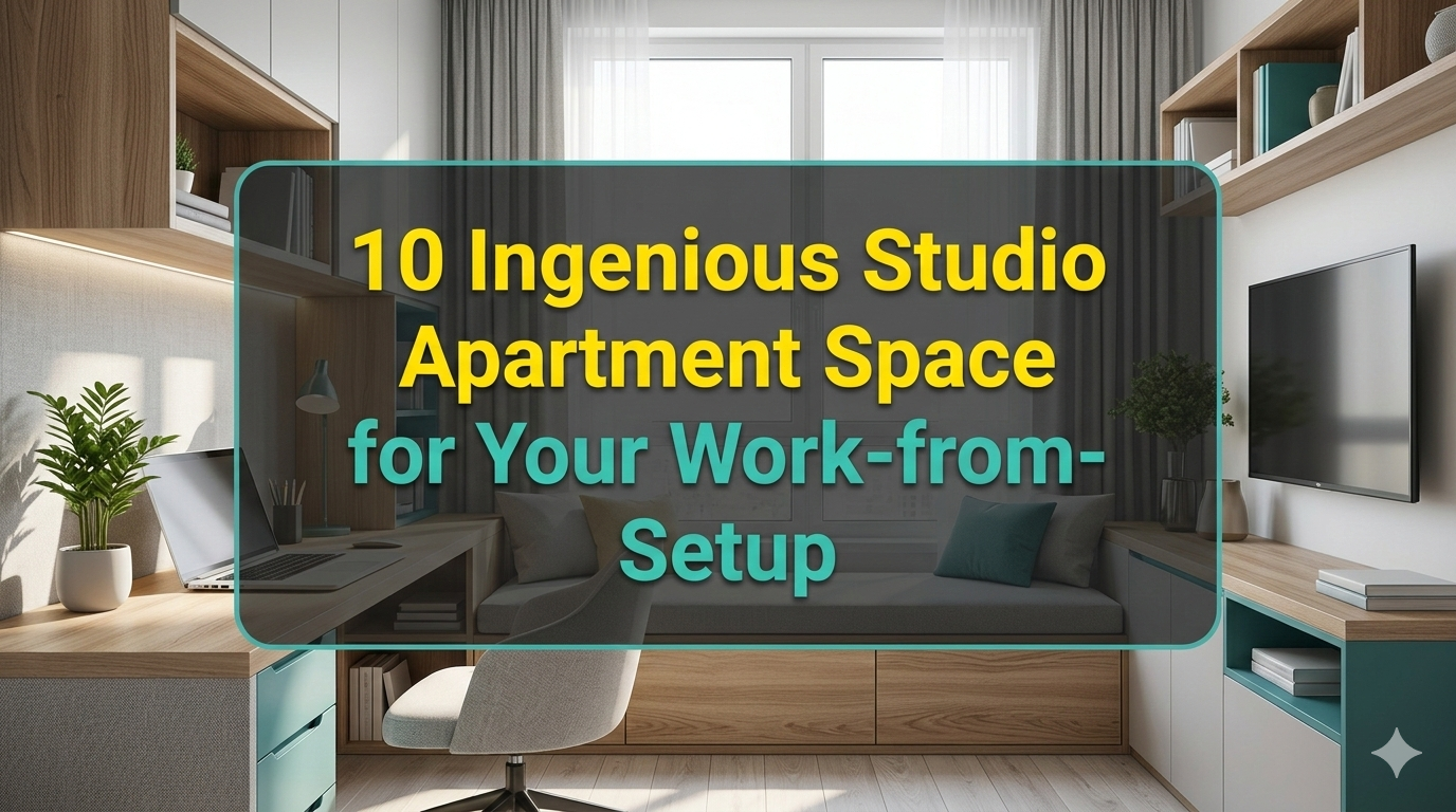 10 Ingenious Studio Apartment Space Hacks for Your Work-from-Home Setup