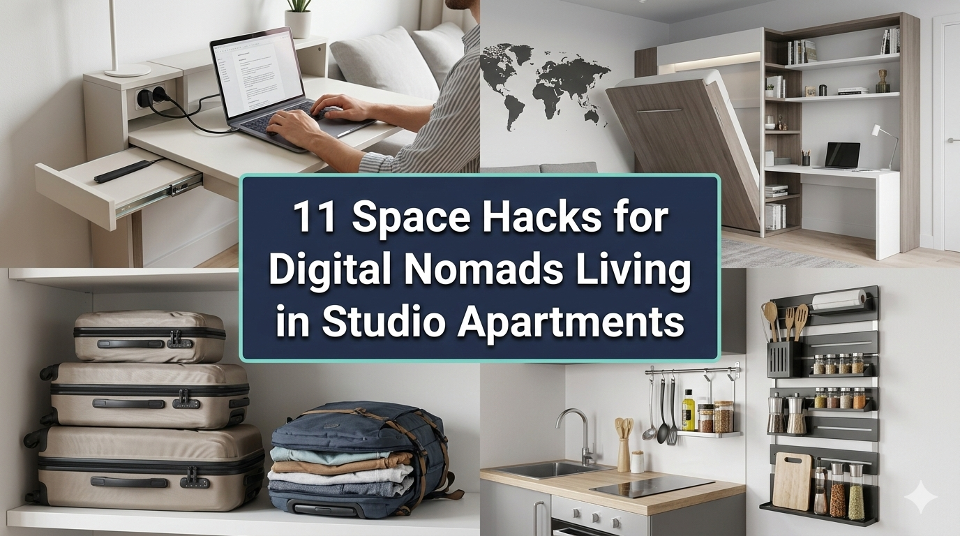 11 Space Hacks for Digital Nomads Living in Studio Apartments