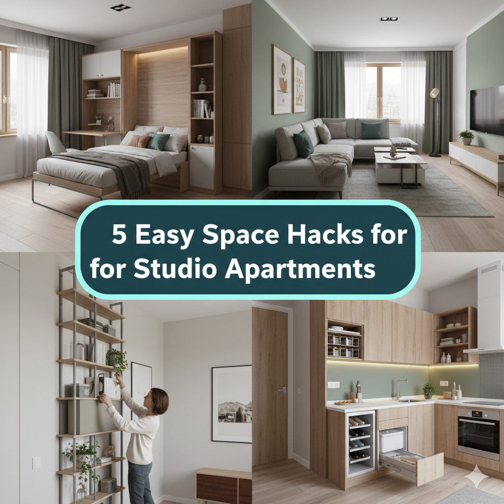 5 Easy Space Hacks for Studio Apartments to Double Up on Storage in No Time