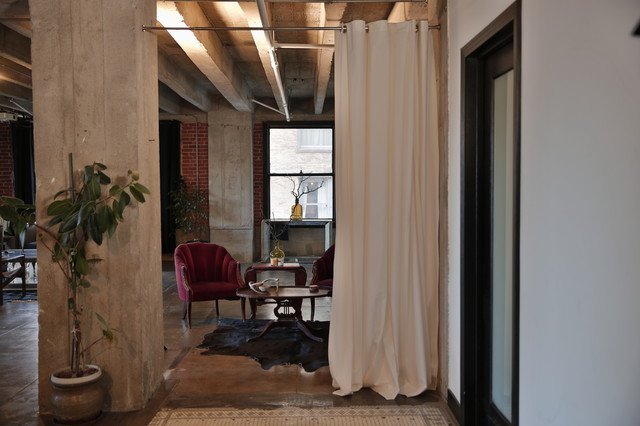 Tension Rods Room Divider