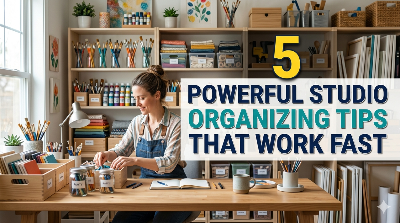 5 Powerful Studio Organizing Tips That Work Fast