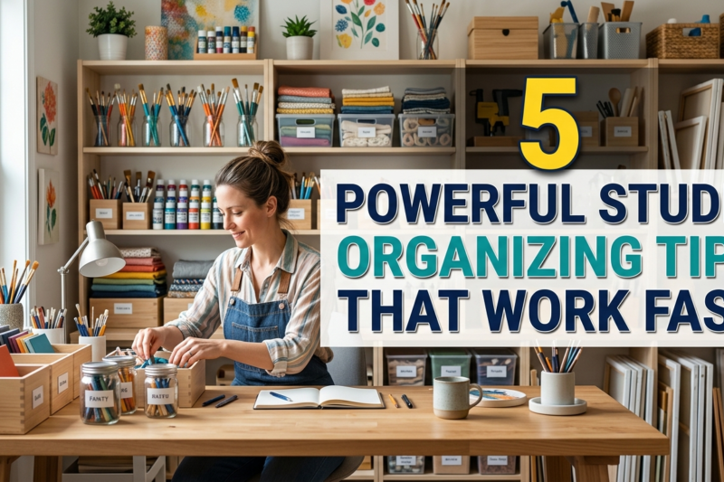 5 Powerful Studio Organizing Tips That Work Fast