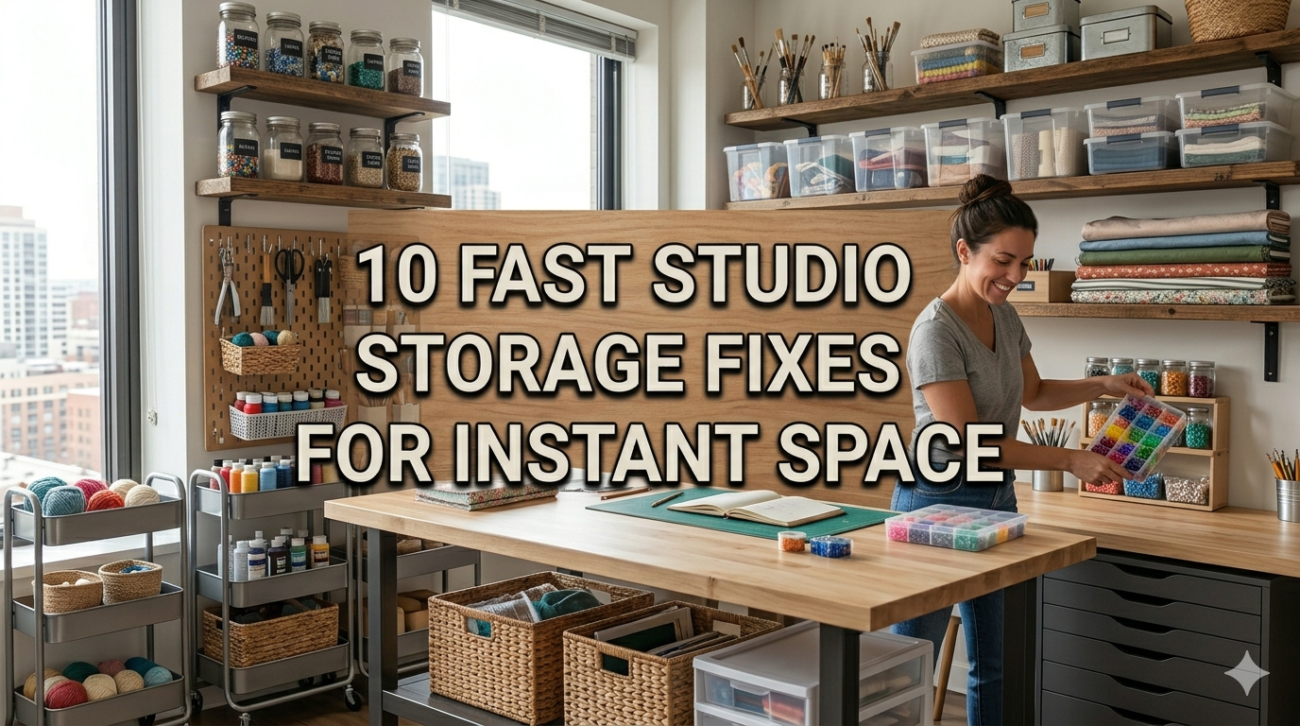 10 fast studio storage fixes for instant space