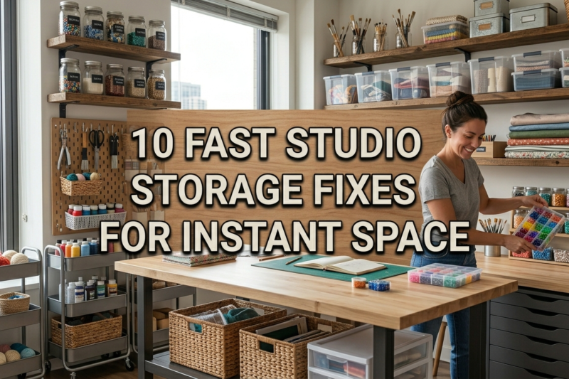 10 fast studio storage fixes for instant space