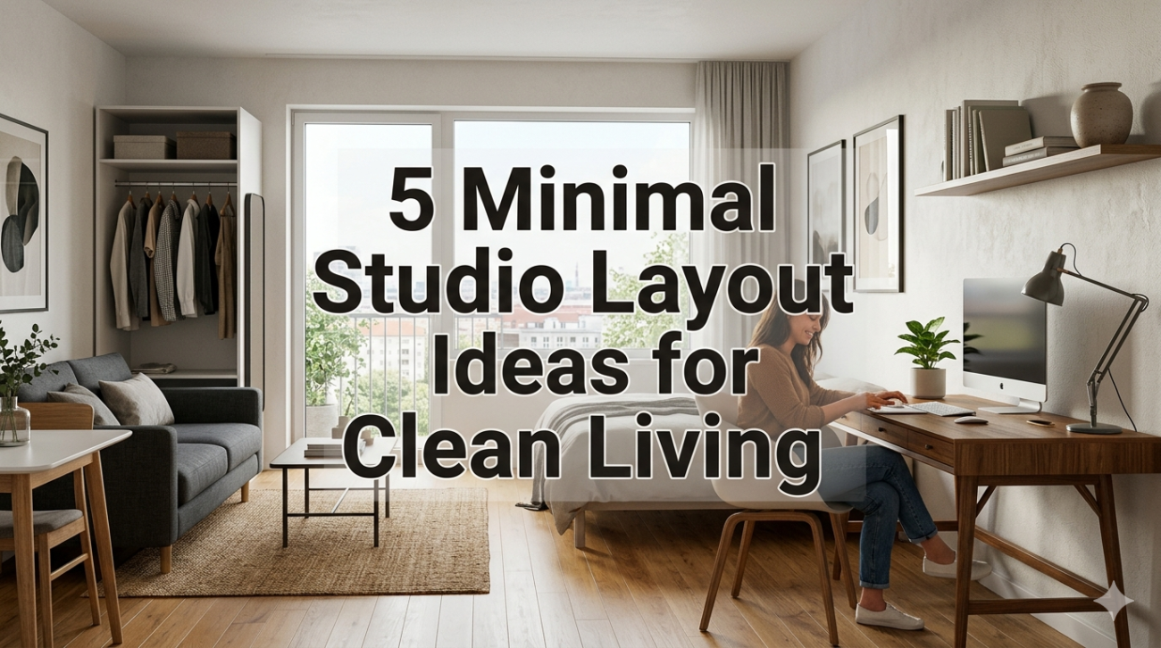 5 Minimal Studio Layout Ideas for Clean Living