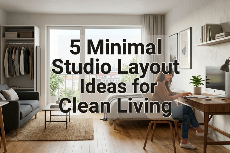 5 Minimal Studio Layout Ideas for Clean Living