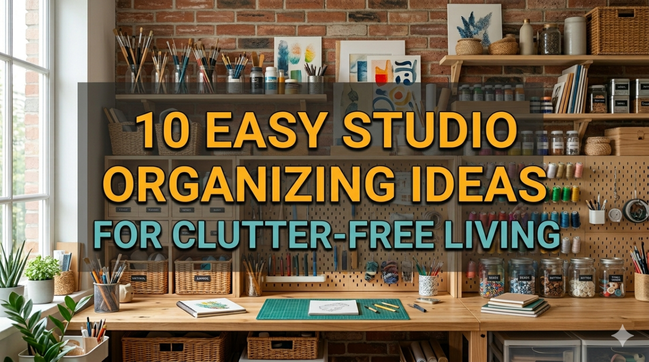 10 Easy Studio Organizing Ideas for Clutter-Free Living