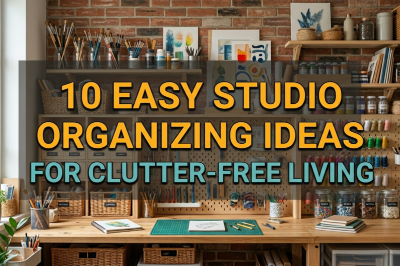 10 Easy Studio Organizing Ideas for Clutter-Free Living