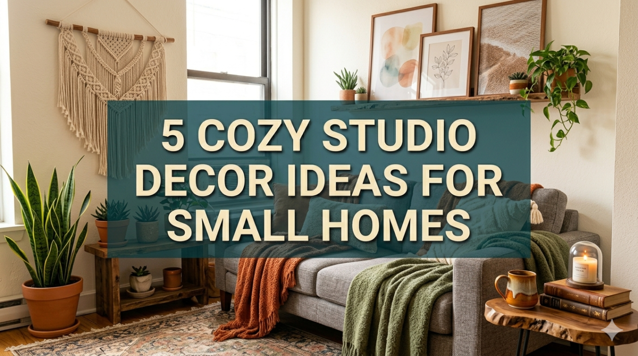 5 cozy studio decor ideas for small homes