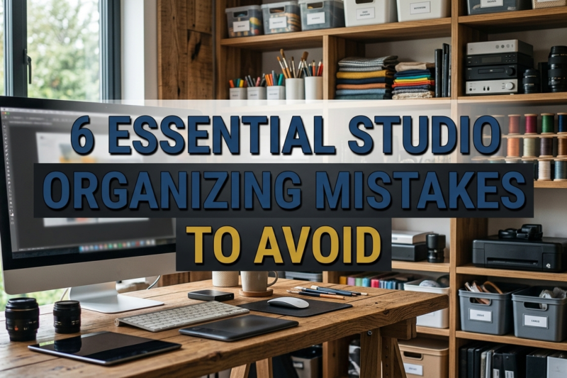 6 Essential Studio Organizing Mistakes to Avoid (And What to Do Instead)