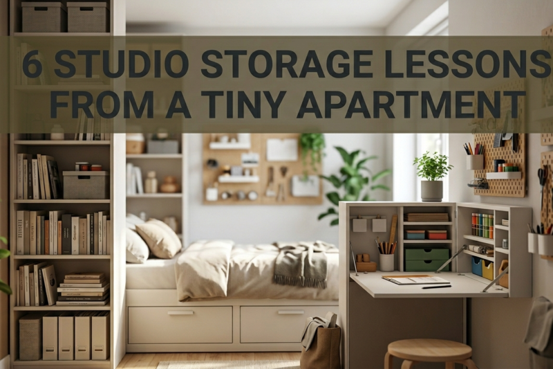 6 studio storage lessons from a tiny apartment