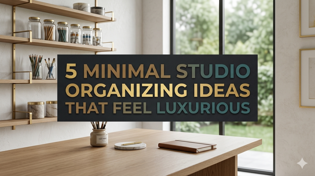 5 Minimal Studio Organizing Ideas That Feel Luxurious