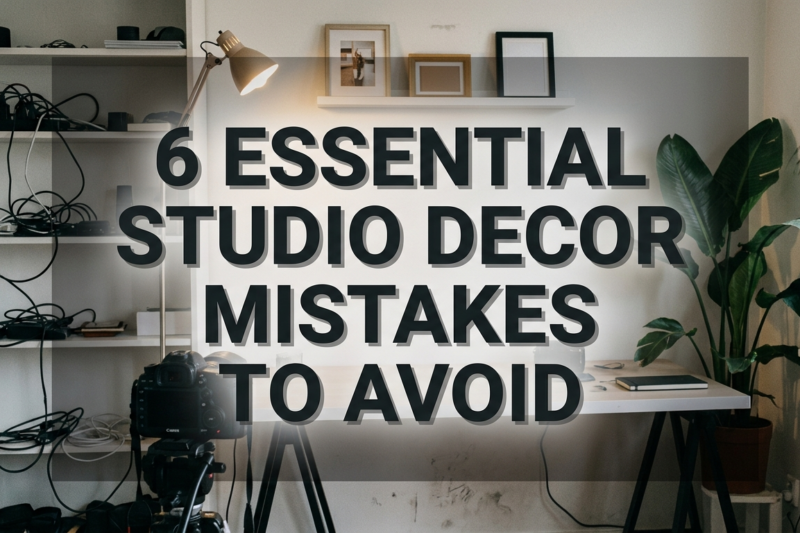 6 essential studio decor mistakes to avoid