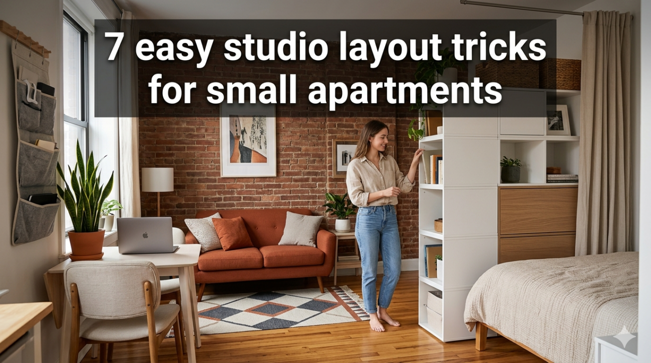 7 easy studio layout tricks for small apartments