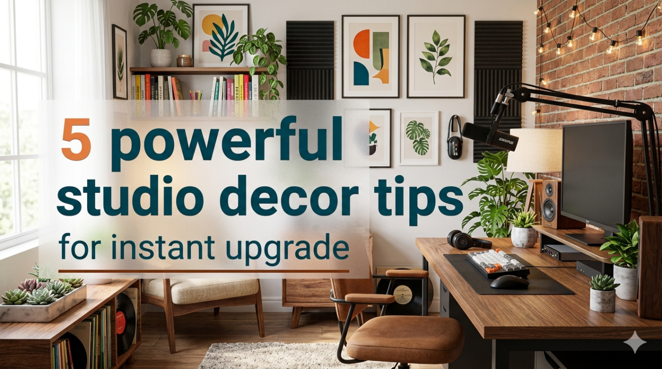 5 powerful studio decor tips for instant upgrade