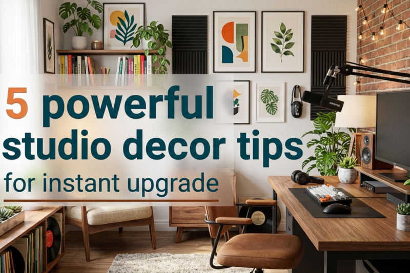 5 powerful studio decor tips for instant upgrade