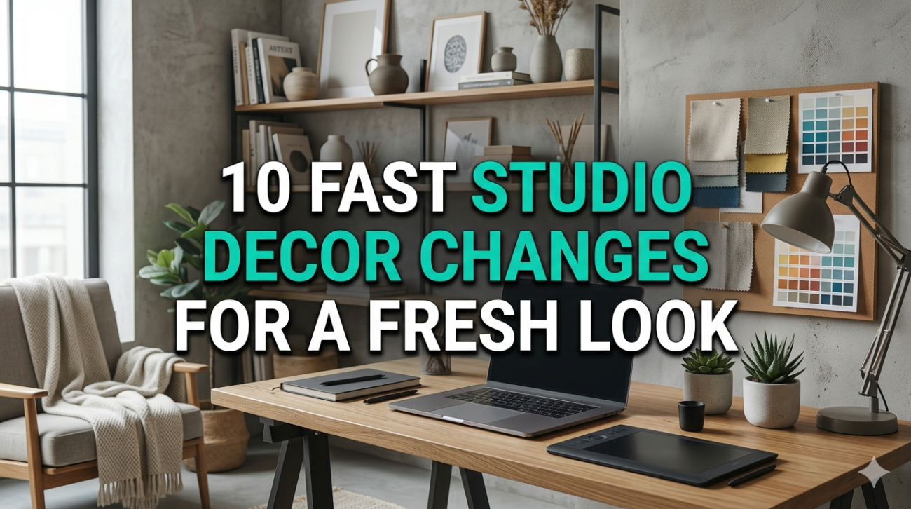 10 fast studio decor changes for a fresh look