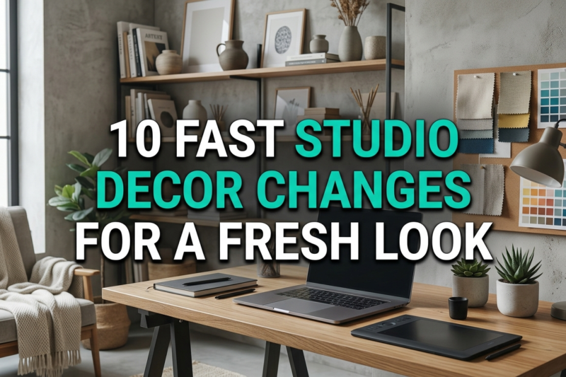 10 fast studio decor changes for a fresh look