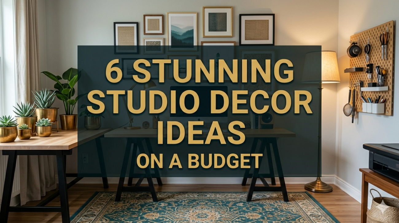 6 stunning studio decor ideas on a budget