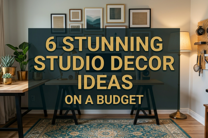 6 stunning studio decor ideas on a budget