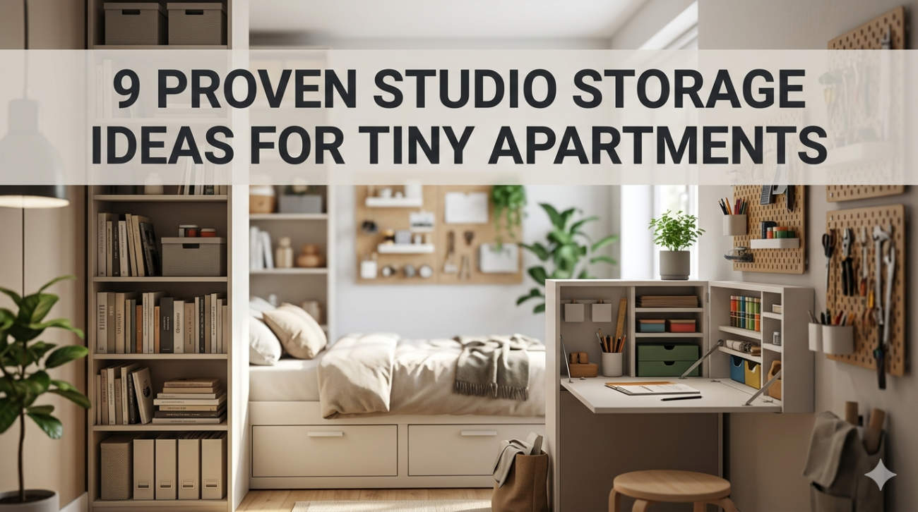 9 Proven Studio Storage Ideas for Tiny Apartments