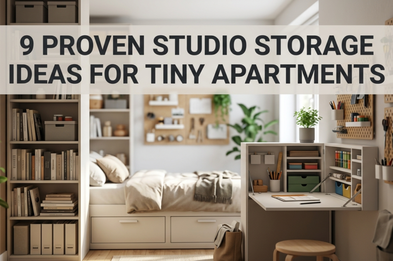 9 Proven Studio Storage Ideas for Tiny Apartments