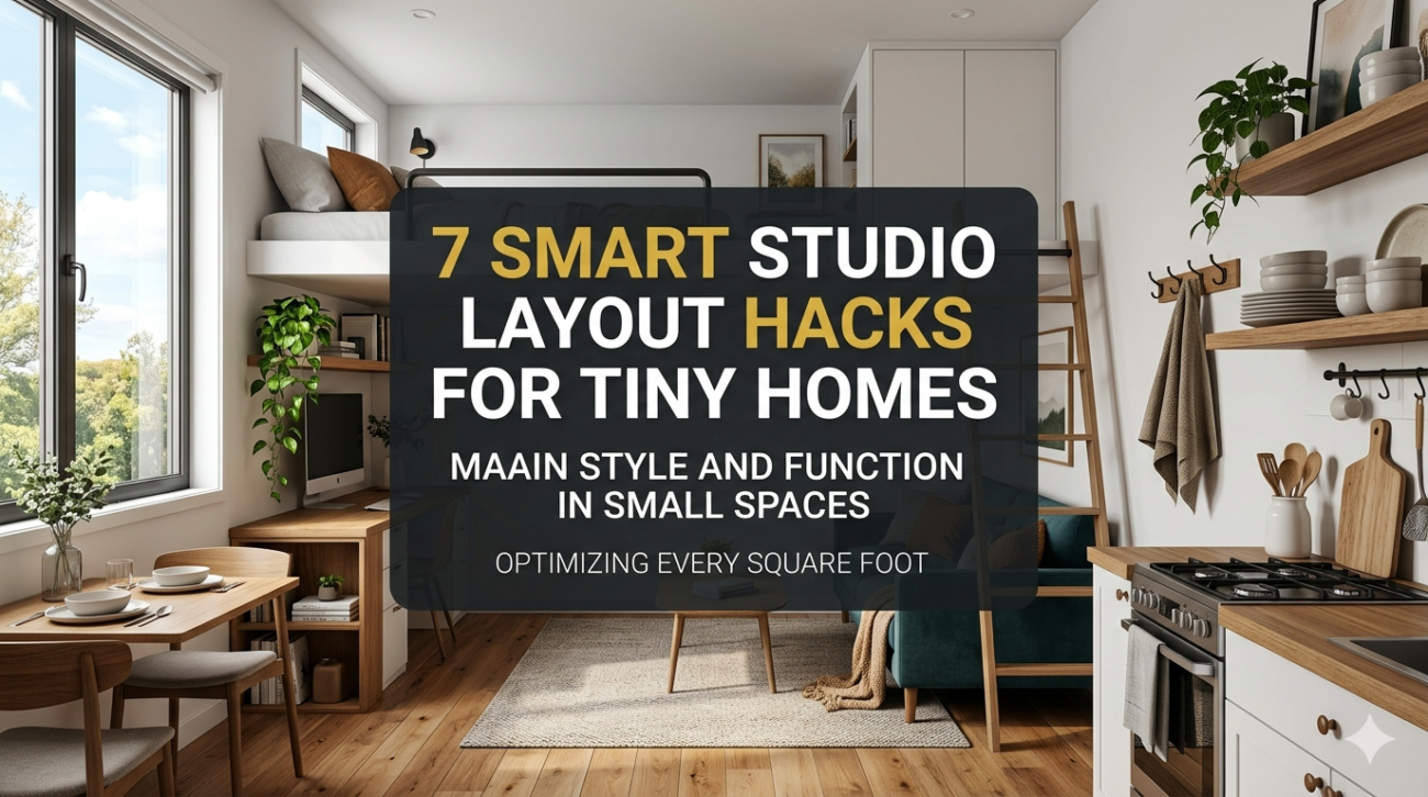7 Smart Studio Layout Hacks for Tiny Homes