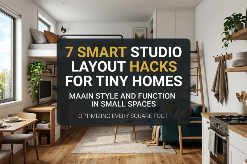 7 Smart Studio Layout Hacks for Tiny Homes