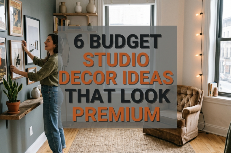 6 Budget Studio Decor Ideas That Look Premium