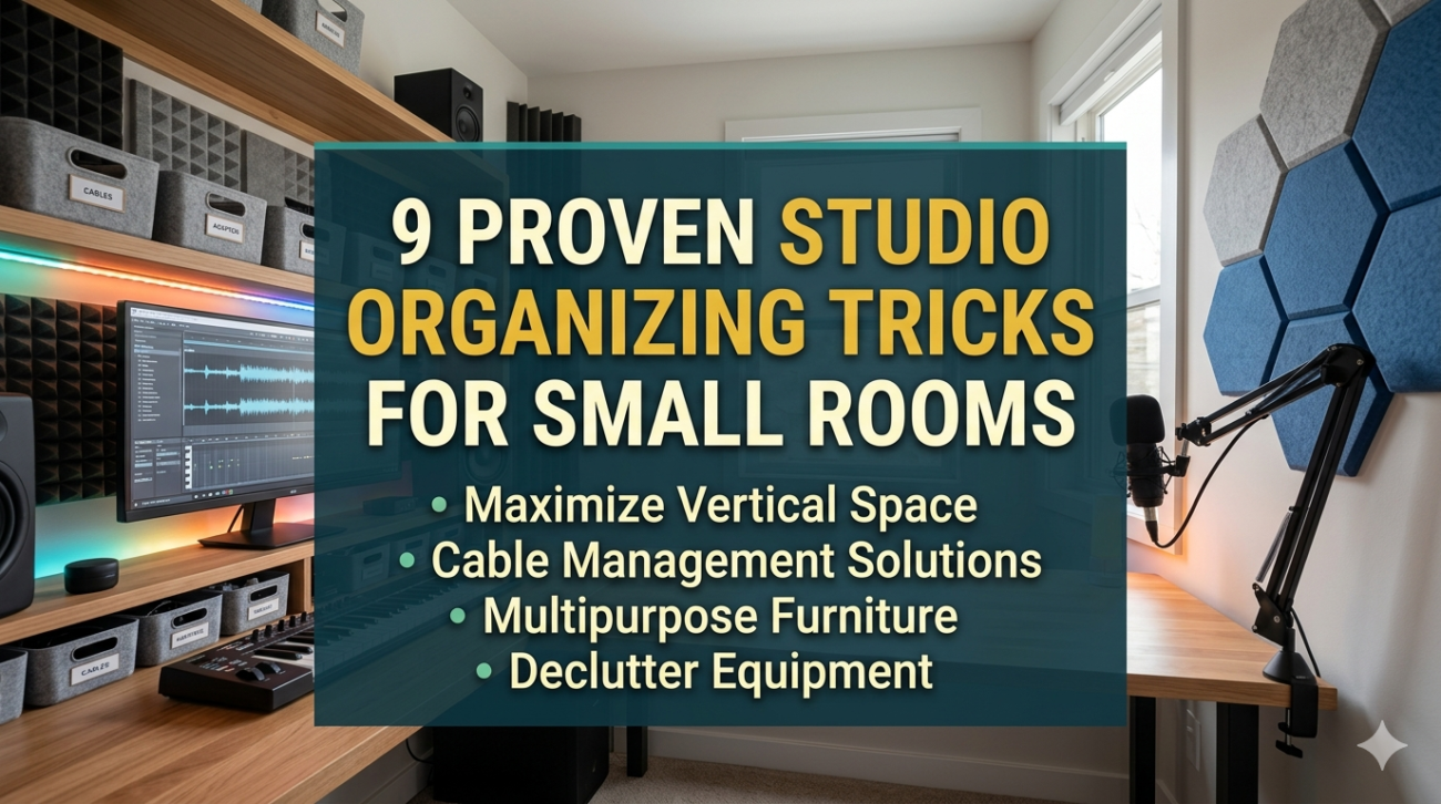 9 Proven Studio Organizing Tricks for Small Rooms
