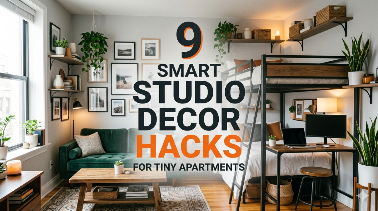 9 smart studio decor hacks for tiny apartments