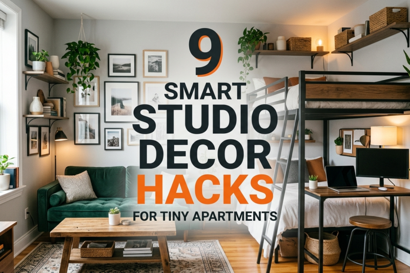 9 smart studio decor hacks for tiny apartments