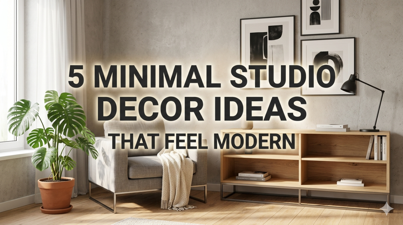 5 Minimal Studio Decor Ideas That Feel Modern