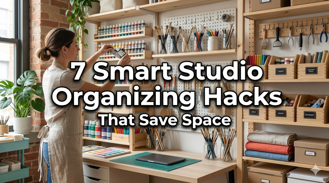 7 Smart Studio Organizing Hacks That Save Space