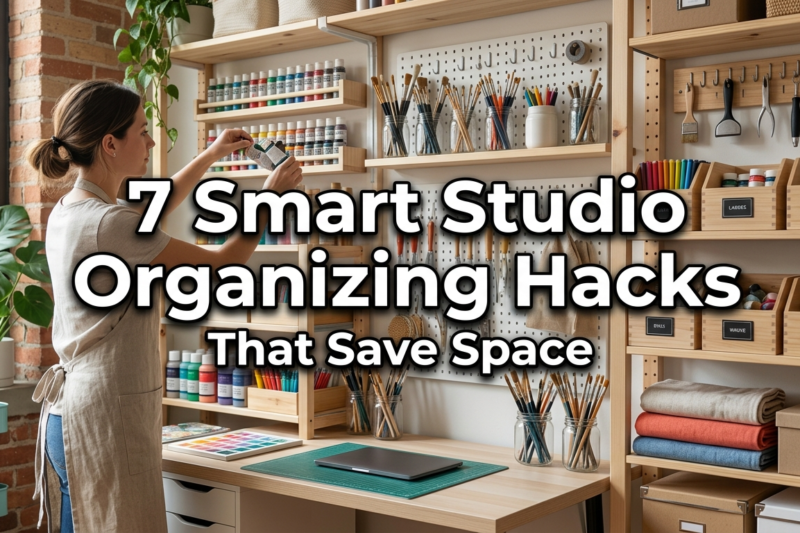 7 Smart Studio Organizing Hacks That Save Space