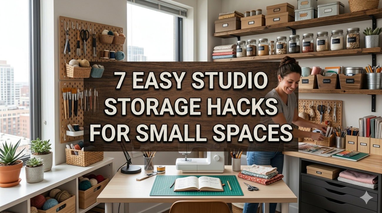 7 easy studio storage hacks for small spaces