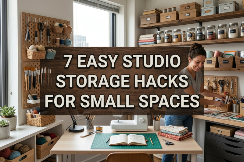 7 easy studio storage hacks for small spaces