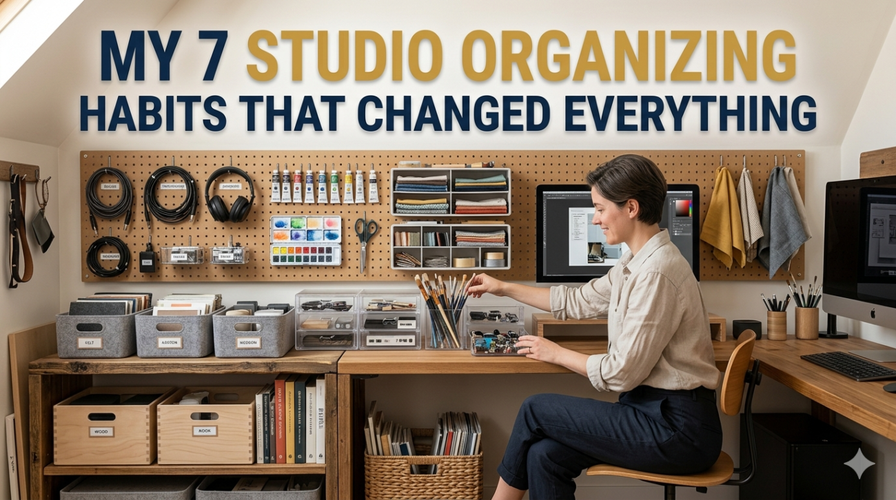 My 7 Studio Organizing Habits