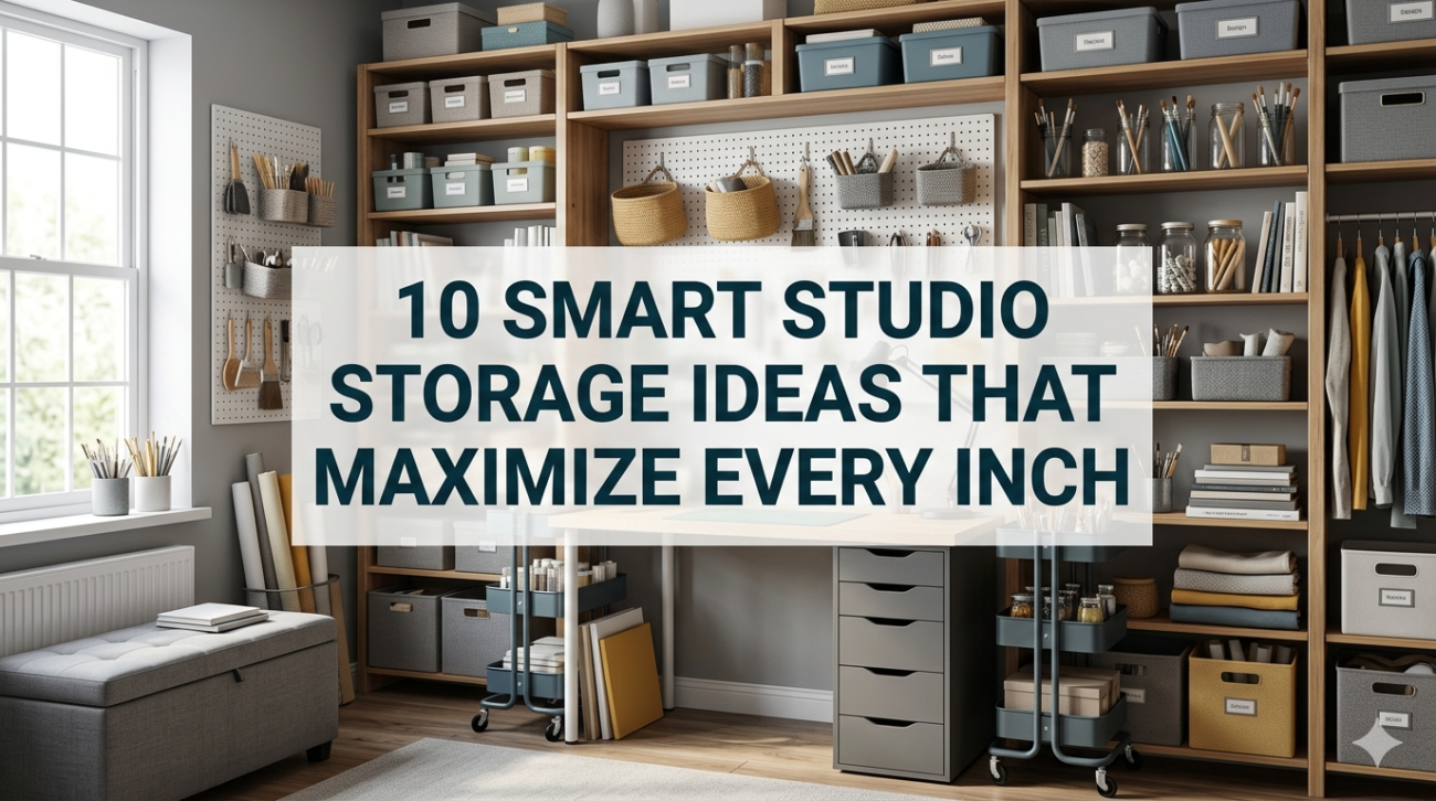 10 smart studio storage ideas
