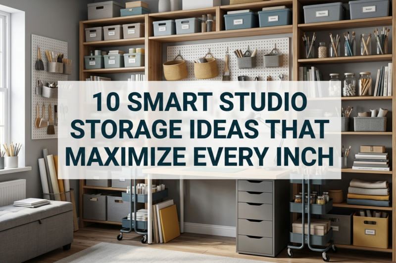10 smart studio storage ideas that maximize every inch