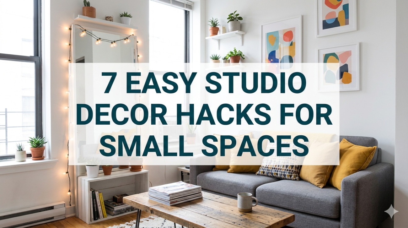 7 easy studio decor hacks for small spaces
