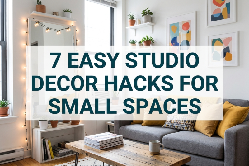 7 easy studio decor hacks for small spaces