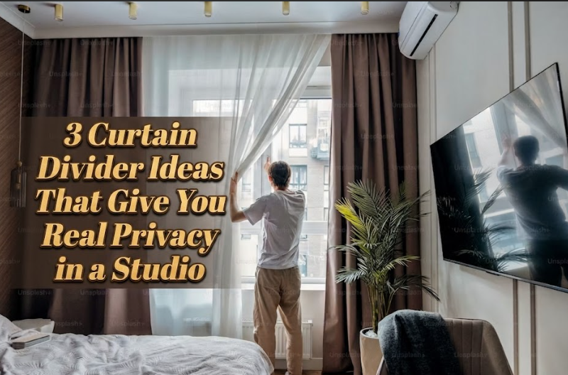 3 Curtain Divider Ideas That Give You Real Privacy in a Studio