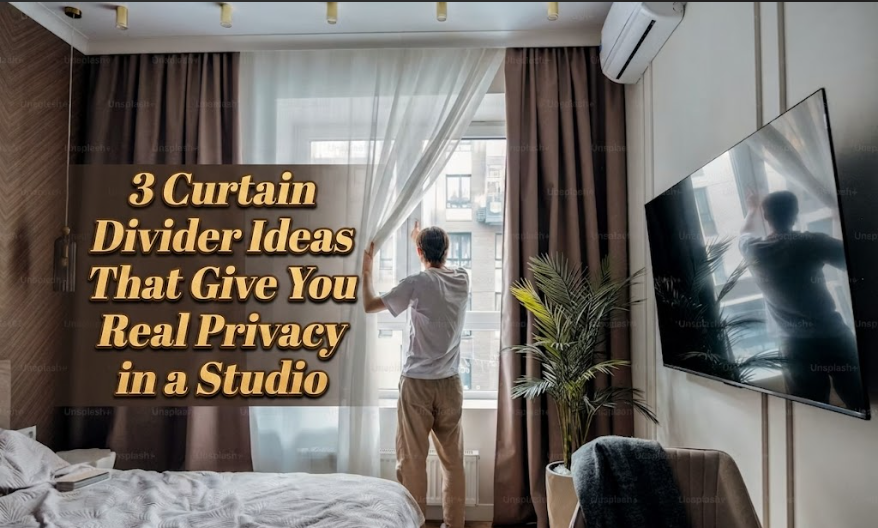 3 Curtain Divider Ideas That Give You Real Privacy in a Studio