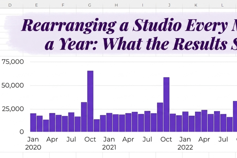 Rearranged My Studio Every Month for a Year: Here Is What the Data Showed